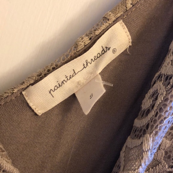 Vneck Tank Laced Bodysuit - Picture 3 of 4